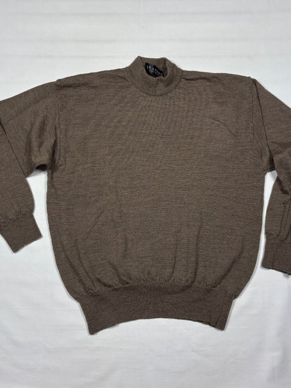 Lot of 3 VTG Brandini Italy 100% Merino Wool Mock Neck Sweaters Mens Large L - Picture 7 of 16